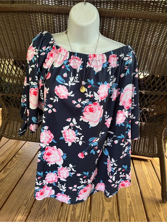 Tops - Floral Off Shoulder Top